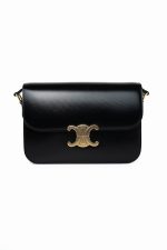 Celine Triomph Black Shiny Calfskin Bag - Image 8