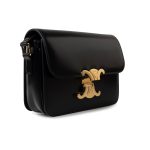 Celine Triomph Teen Black Shiny Calfskin Bag - Image 5