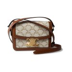 Celine Teen Triomphe Bag Canvas and Calfskin White - Image 2
