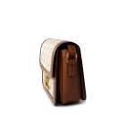 Celine Teen Triomphe Bag Canvas and Calfskin White - Image 8