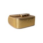 Celine Gold Mini Triomphe Sequins and Calfskin - Image 6