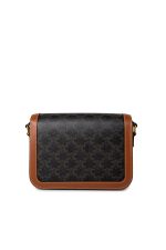 Celine Tan Triomph Canvas And Calfskin Triomphe Bag - Image 4