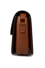 Celine Tan Triomph Canvas And Calfskin Triomphe Bag - Image 7