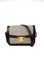 Celine Triomph Bag in Textile and Whips