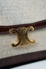 Celine Triomph Bag in Textile and Whips - Image 14