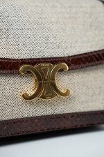 Celine Triomph Bag in Textile and Whips - Image 17