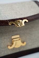 Celine Triomph Bag in Textile and Whips - Image 18