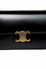 Celine Triomph Black Shiny Calfskin Bag - Image 5