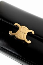 Celine Triomph Black Shiny Calfskin Bag - Image 11