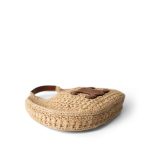 Celine Panier Hobo Bag Raffia and Calfskin - Image 5