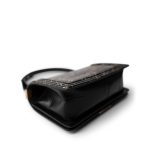 19A Old Medium Le Boy Black and Gold Crocodile Embossed Graffiti - Image 9