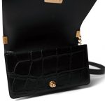 19A Old Medium Le Boy Black and Gold Crocodile Embossed Graffiti - Image 14