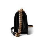 19A Old Medium Le Boy Black and Gold Crocodile Embossed Graffiti - Image 5