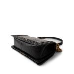 19A Old Medium Le Boy Black and Gold Crocodile Embossed Graffiti - Image 11