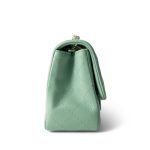 21C Green Lambskin Quilted Mini Square Flap Light Gold Hardware - Image 4