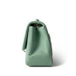 21C Green Lambskin Quilted Mini Square Flap Light Gold Hardware - Image 2