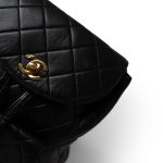 Chanel Vintage Black Leather Duma Backpack GHW - Image 9