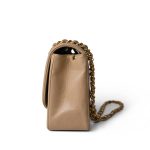 Diana Flap Beige Lambskin Quilted Medium Gold Hardware - Image 8