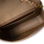 Diana Flap Beige Lambskin Quilted Medium Gold Hardware - Image 14