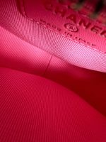 22S CC In Love Heart Zipped Pink Lambskin Quilted Belt Bag LGHW - Image 2