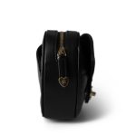 22S CC In Love Heart Zipped Black Lambskin Quilted Belt Bag LGHW - Image 4