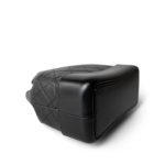 19C Black Aged Calfskin Quilted Gabrielle Backpack - Image 6