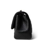 21P Black Lambskin Quilted Mini Square Flap Light Gold Hardware - Image 2