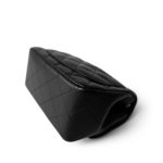 21P Black Lambskin Quilted Mini Square Flap Light Gold Hardware - Image 8