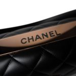 22C Black Lambskin Quilted Trendy CC Flap Small Rose Gold Hardware - Image 9