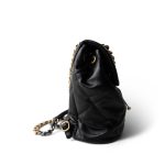 24C Black Lambskin Quilted 19 Flap Backpack Mixed Hardware - Image 5