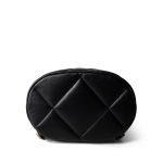 24C Black Lambskin Quilted 19 Flap Backpack Mixed Hardware - Image 6