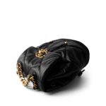 24C Black Lambskin Quilted 19 Flap Backpack Mixed Hardware - Image 10
