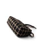 Black and Beige Tweed 19 Flap Small Mixed Hardware - Image 5