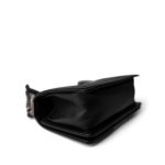 Black Caviar Quilted Le Boy Bag Small Ruthenium Hardware - Image 7