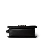 Black Caviar Quilted Le Boy Bag Small Ruthenium Hardware - Image 13