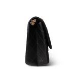 Black Crumpled Calfskin Quilted Reissue 2.55 227 Aged Gold Hardware - Image 5