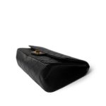 Black Crumpled Calfskin Quilted Reissue 2.55 227 Aged Gold Hardware - Image 4