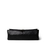Black Crumpled Calfskin Quilted Reissue 2.55 227 Aged Gold Hardware - Image 6