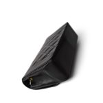 Diana Flap Black Lambskin Quilted Medium Gold Hardware - Image 7