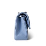 23P Blue Caviar Quilted Classic Flap Small Light Gold Hardware - Image 4