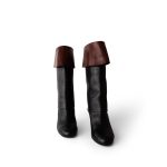20K CC Black & Brown High Boots (Size 39.5 / 9.5 US) - Image 4