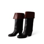 20K CC Black & Brown High Boots (Size 39.5 / 9.5 US) - Image 3