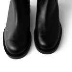 23K Black Calfskin High Boots (40.5 EU / 10 US) - Image 6