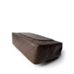 Brown Lambskin Quilted Single Flap Gold Hardware - Image 12