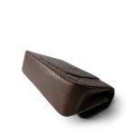 Small Brown Lambskin Quilted Classic Flap Gold Hardware - Image 4
