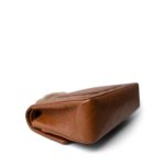 Vintage Brown Lambskin Quilted Classic Flap Medium Gold Hardware - Image 8