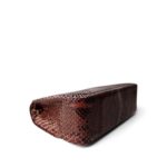 Burgundy Python Jumbo Classic Flap - Image 8