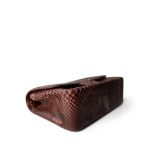 Burgundy Python Jumbo Classic Flap - Image 9