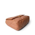 21P Caramel Quilted Large 19 Flap Mixed Hardware - Image 5