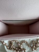 22P Light Pink Lambskin Quilted Micro Vanity w/ Top Handle - Image 7